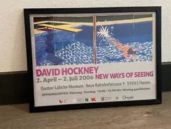 Buy *sale* David Hockney Paper Pools Diving Pool Painting Lithograph Poster Framed! • 776.60£