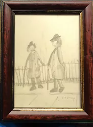 Buy Original Drawing After L.s. Lowry   Two Tramps Beside A Fence  • 12£