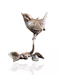 Buy Bird Bronze Miniature Sculpture - Wren - Butler & Peach 2034 • 45£
