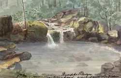 Buy RIVER AT FRONTENEX Watercolour Painting ELIZABETH CAMPBELL - 1827 GRAND TOUR • 80£