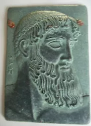 Buy Rare 1960s Zeus Head Sculpture Wall  Art Plaque Clay • 22£