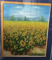 Buy Large Sunflower Field Original Oil Painting Signed By Artist  • 75£