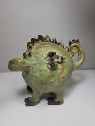 Buy Vintage Studio Pottery Dinosaur Sculpture Dragon Mid Century Modern  • 93.94£