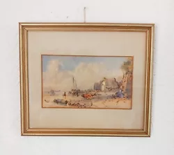 Buy Antique Watercolour Depicting A Coastal Scene Attributed To David Cox • 60£