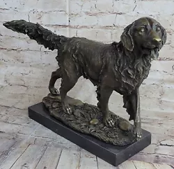 Buy Signed Dog Garden Bronze Sculpture Figurine Statue Art Statue Free Shipping • 371.84£