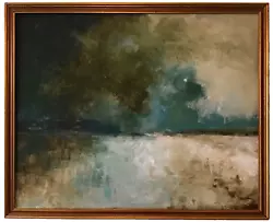 Buy Seascape Landscape Original Painting Scotland Moon Winter Sea Large Oil Large • 120£