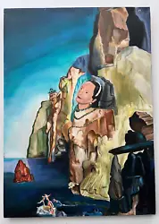 Buy SALVADOR DALI Oil On Canvas,signed,(Unframed) 50X70 Cm Vtg Art • 621.29£