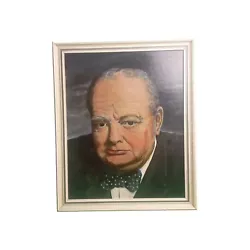 Buy Winston Churchill Oil On Board Vintage  • 28.99£