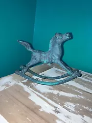 Buy Bronze  Brass Metal Rocking Horse Distinct Look Art Figurine Sculpture • 20£