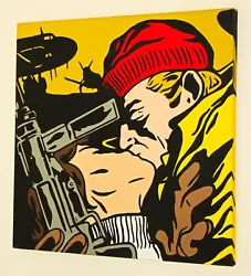 Buy DIRTY HANS Large Original Acrylic Painting - Box Canvas - Style Of Lichtenstein • 1,950£