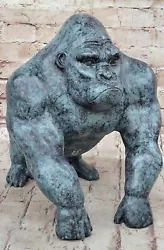 Buy Genuine Bronze King Kong Sculpture: Signed And Numbered Gorilla Statue Art NR • 312.29£