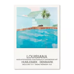 Buy (VINTAGE) Hockney - Pool And Steps, Original Denmark Louisiana Museum Poster • 139£