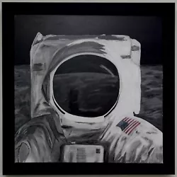 Buy Original Astronaut Acrylic Painting By G.Reay - Canvas Art In Floating Frame • 500£