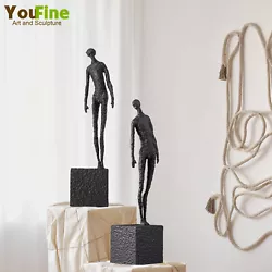 Buy Abstract Metal Sculpture Standing Man Metal Statues For Home Decor Ornaments • 199.90£