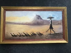 Buy Vintage Duck Herder Oil Painting E A. Watkins • 138.86£
