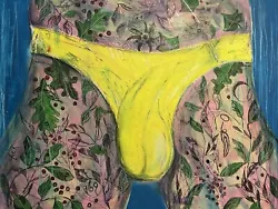 Buy Original Oil Painting Artist Alex Jock Gay Male 20x16 Inch Nude • 69£