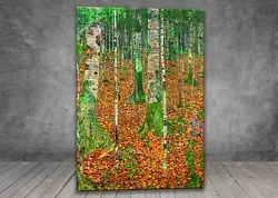 Buy Gustav Klimt The Birch Wood LANSCAPE CANVAS PAINTING ART PRINT 621x • 12.88£