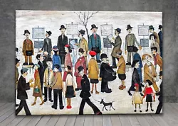 Buy L. S. Lowry Northern Race Meeting CANVAS PAINTING ART PRINT POSTER 1862 • 12.94£
