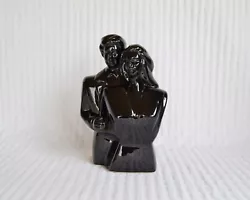 Buy Vintage 1980s Lindsey B Balkweill Style Art Deco Sculpture Black Lady Man Glossy • 20£