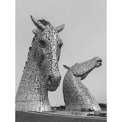 Buy Kelpies Horse Sculptures Falkirk Scotland Large Canvas Wall Art Print • 18.99£