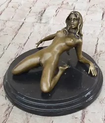 Buy BRONZE NUDE WOMAN Girl Model Erotic Sculpture Hot Cast Statue Marble Figure • 231.48£