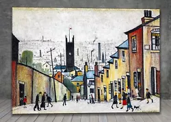 Buy L. S. Lowry The Church In The Hollow CANVAS PAINTING ART PRINT POSTER 1866 • 15.93£