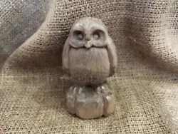 Buy Owl Statue. Handmade Wooden Statuette Of An Owl. Wood Carving. • 40.77£