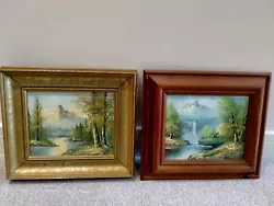 Buy Pair Of Landscape Oil Paintings By  Henry Martin (1837-1902) Forest Mountains • 20£