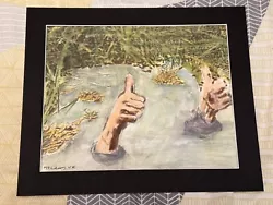 Buy Mark Leary Art Watercolour Fell In A Marsh • 18£