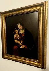 Buy Antique Madonna & Child Jesus C1850 European School Oil Painting On Zinc • 1,200£
