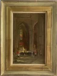 Buy Original Oil Painting By Joseph Alfred Terry Staithes Group, Church Interior • 475£