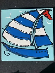 Buy Alce Harfield ‘Sailing Boat’ Original Painting • 100£
