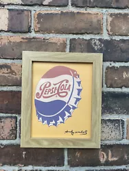 Buy Andy Warhol Pepsi Drink Canvas Board Print Pcture Framed Art • 14.95£
