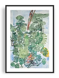 Buy Sam Szafran - Feuillages, Giclee Print, Botanical, Monstera Plants Poster, Decor • 14.91£