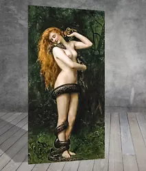 Buy John Collier Lilith With A Snake CANVAS PAINTING ART PRINT POSTER 1159 • 16.46£