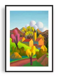 Buy Salvo - Ottobre, Giclee Print, Minimalist Italian Landscape Art Poster, Decor • 29.82£
