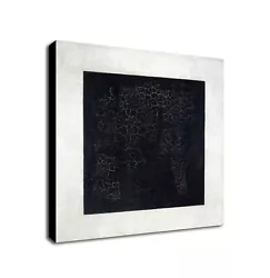 Buy Black Square By Kazimir Malevich - Framed Canvas Wall Art Print - Various Sizes • 12.99£