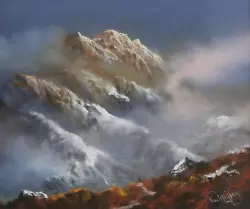Buy Philip Gray, 'mountain Trek Iv', Landscape Scene Study, Original Pastel, Signed • 900£