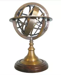Buy Armillary Sphere Sculpture On Wood Base • 20£