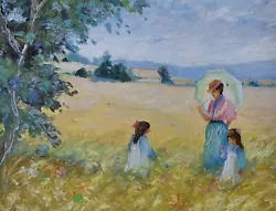 Buy Jeanette Leuers Original Oil Painting Summertime Landscape Impressionist Art • 299£