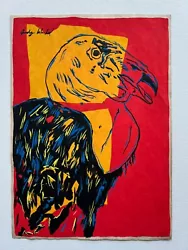 Buy Andy Warhol Painting On Paper (Handmade) Signed And Stamped Mixed Media • 121.72£