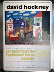 Buy David Hockney For Galerie Claude Bernard Paris Exhibition Poster 1981 • 69.89£