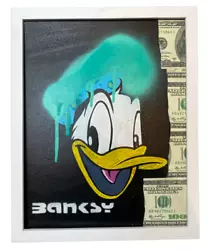Buy Banksy Donald Duck Graffiti Art Pop Art Original Painting (2015) • 280.08£