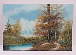 Buy Large Richard Delino Signed Oil Painting Impressionist Landscape Bob Ross Style • 65£
