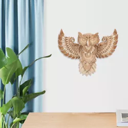 Buy  Wooden Owl Wall Decoration Flying Birds Silhouette Sculpture Collectible • 20.79£
