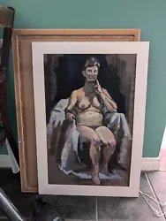 Buy Original Oil Pastel Nude Woman Unsigned, Interesting Study, Good Colours 🥰 • 9.99£