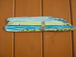 Buy Driftwood Painting- Felixstowe Beach -mermaid Decor  • 19£