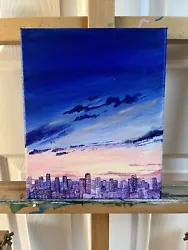 Buy Original City At Sunset Painting • 40£