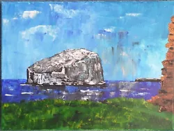 Buy The Bass Rock, Scotland, An Acrylic Painting, By John Cowan. • 9.99£