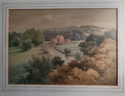 Buy Vintage Original Landscape Watercolour Painting Listed British Artist C W Taylor • 250£